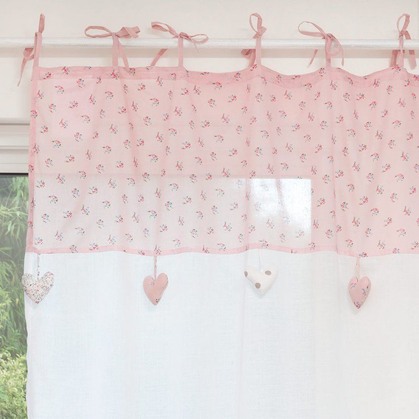 Vorhang Mit Schlaufen Zum Binden Aus   Kinderzimmer  Pinterest von Gardinen Schlaufen Nähen Photo