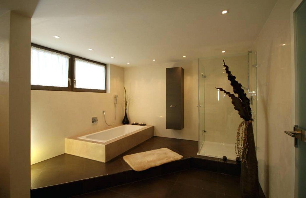 Wandgestaltung Bad Ohne Fliesen An Der Wand Ideen Schane Badezimmer von Modernes Badezimmer Ohne Fliesen Bild