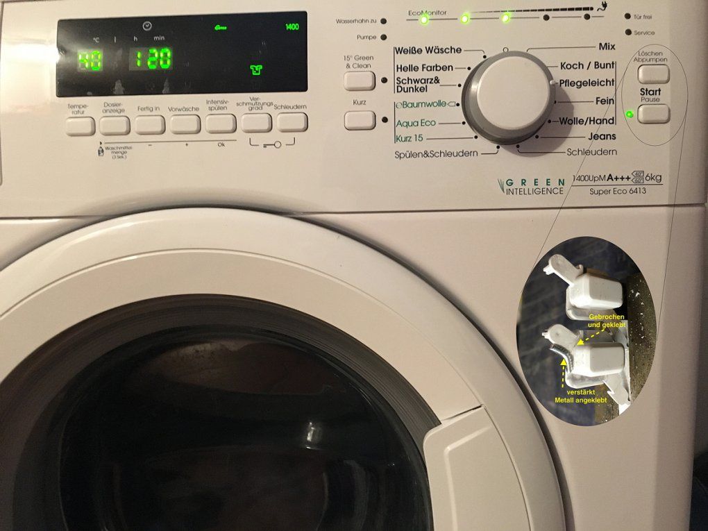 Waschmaschine Startet Nicht – Easydatenbank von Waschmaschine Bauknecht Super Eco 7415 Bild