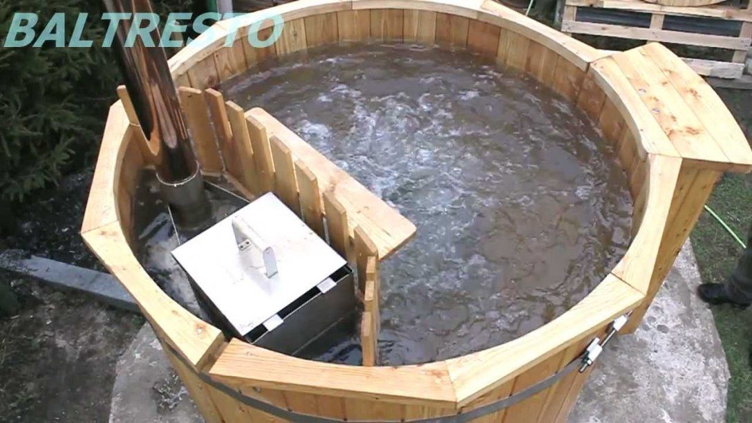 Wooden Hot Tub With Jacuzzi  Youtube von Hot Tube Selber Bauen Photo
