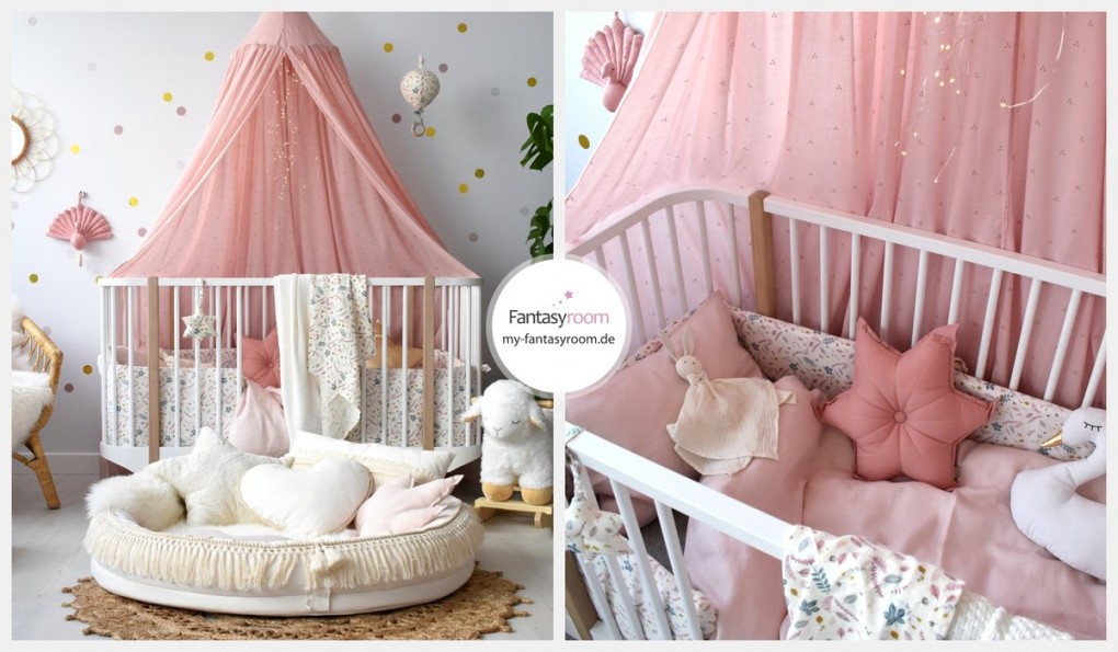 Mädchen Babyzimmer In Altrosa  Creme Bei Fantasyroom Online von Babyzimmer Für Mädchen Photo
